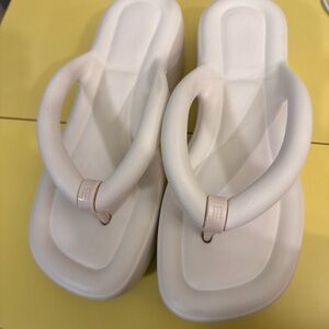 Melissa Cream Foam Thong Sandals